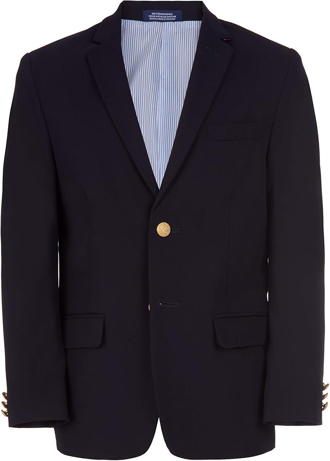 IZOD Boys' Brass Button Blazer Jacket for Stylish Young Men