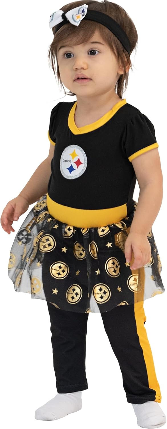 NFL Officially Licensed One-piece Bodysuit with Mesh Skirt