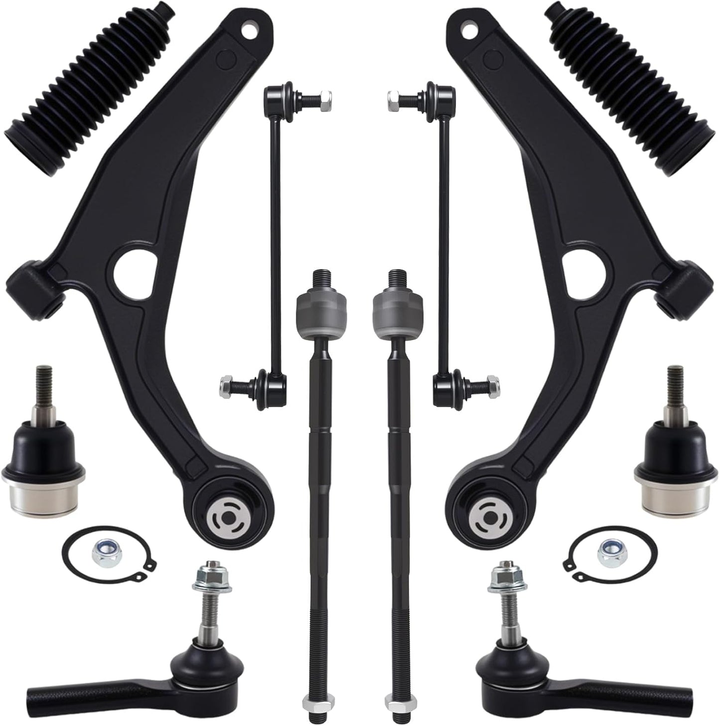AUQDD 12Pc Front End Suspension Kit for 2009-2020 Do-dge Journey