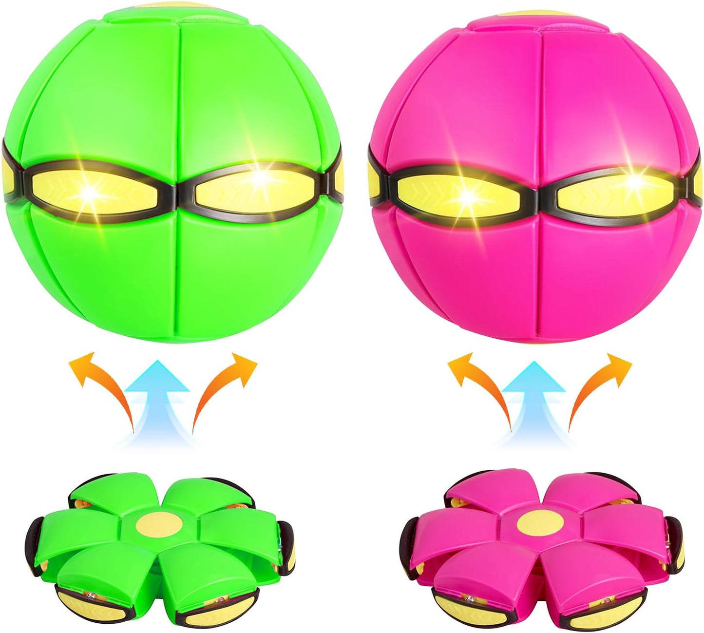 Interactive Light-Up Flying Disc Set for Dogs - Outdoor Fun!