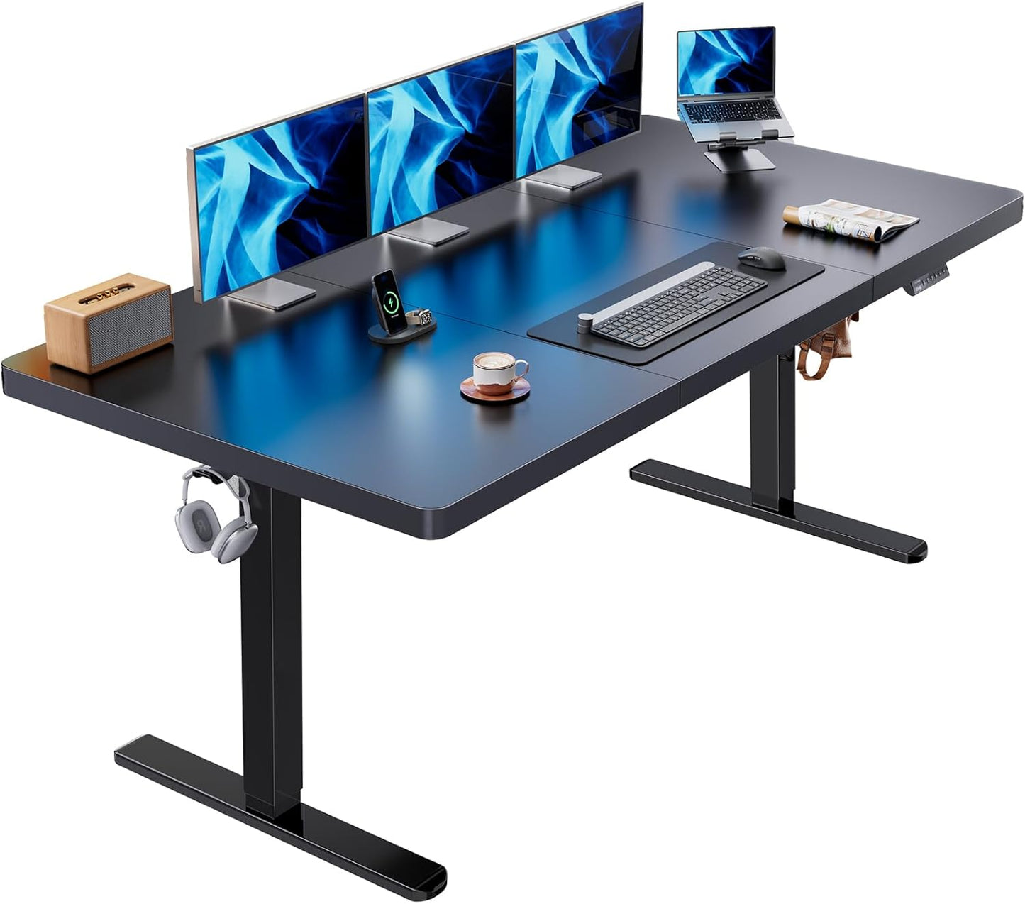 HUANUO Electric Standing Desk with Large Height Adjustable Frame