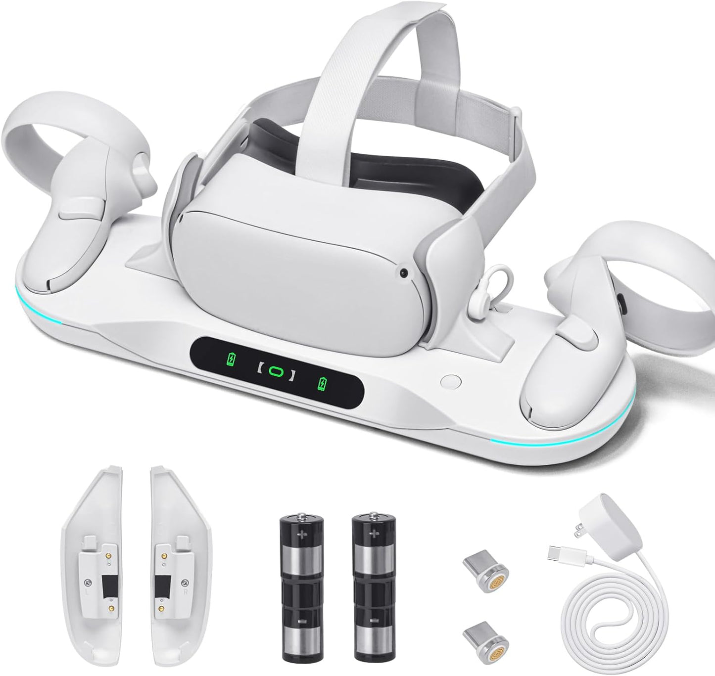 Charging Dock for Meta Quest 2 with Auto-Clamping Feature