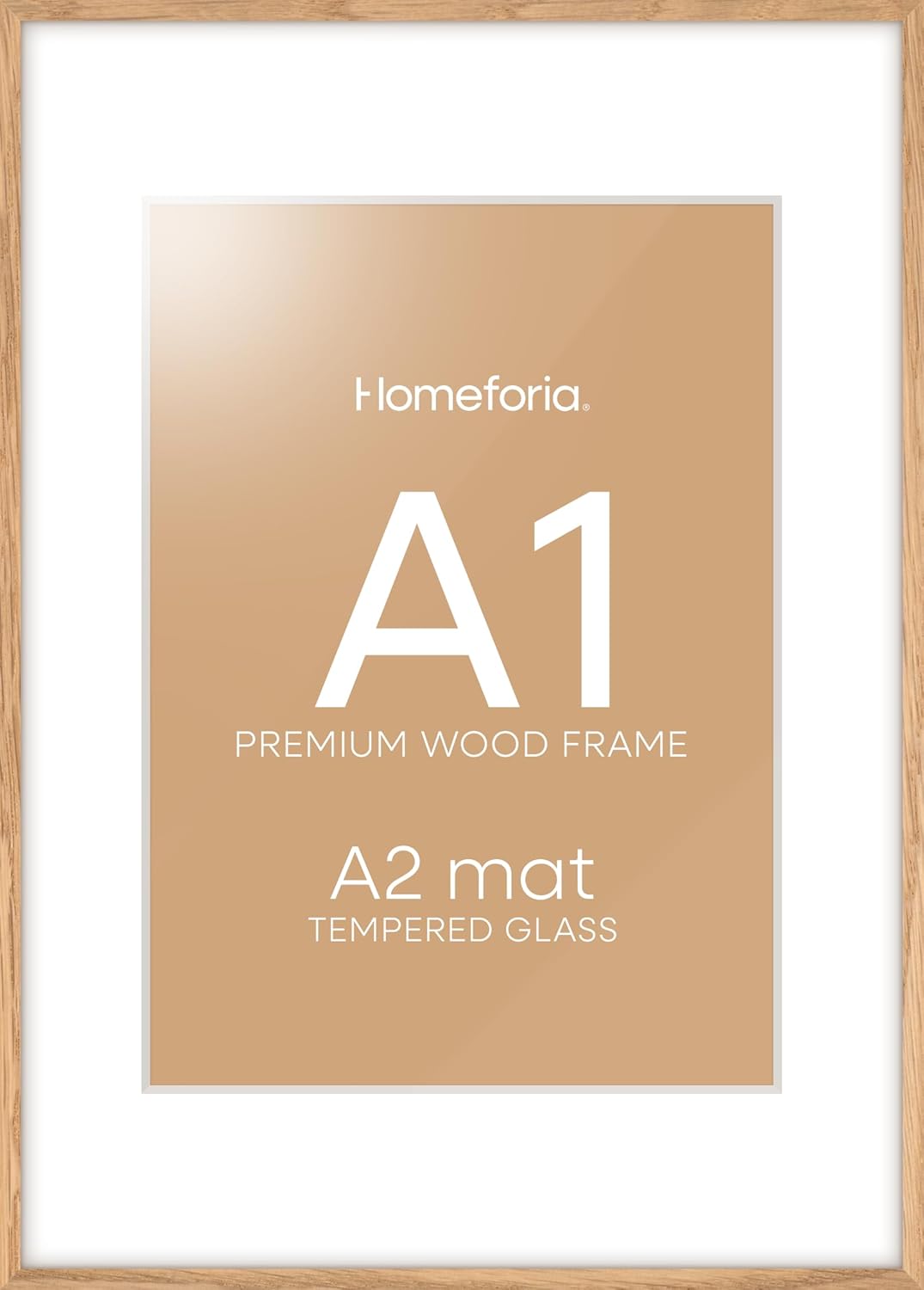 Homeforia A1 Poster Frame Natural Wood for Elegant Display