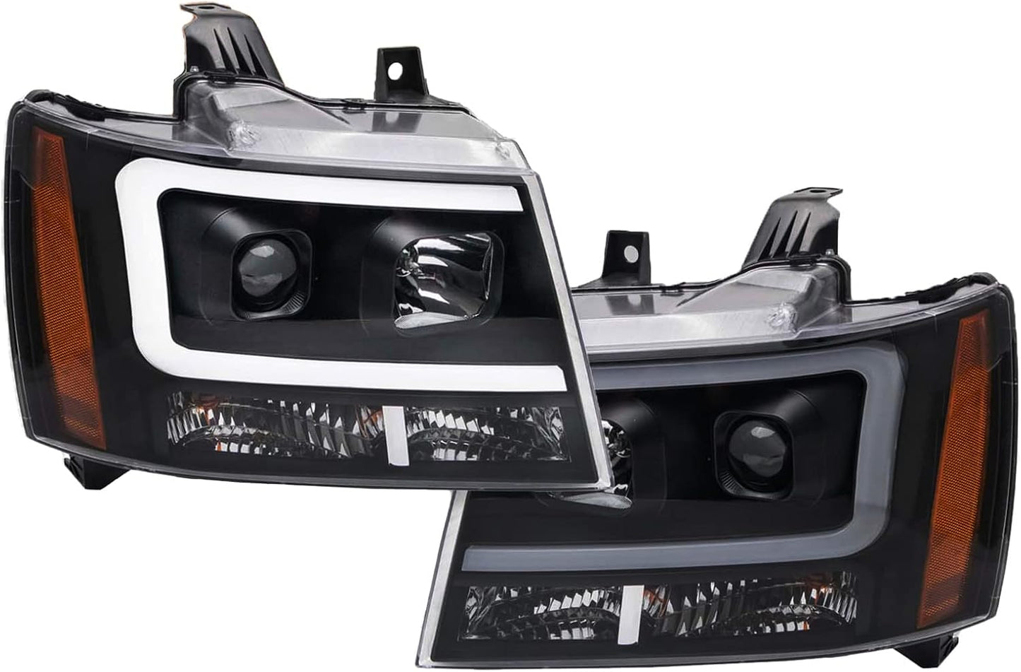 TRQ 2 Piece Headlight Assembly Set for Chevrolet Vehicles