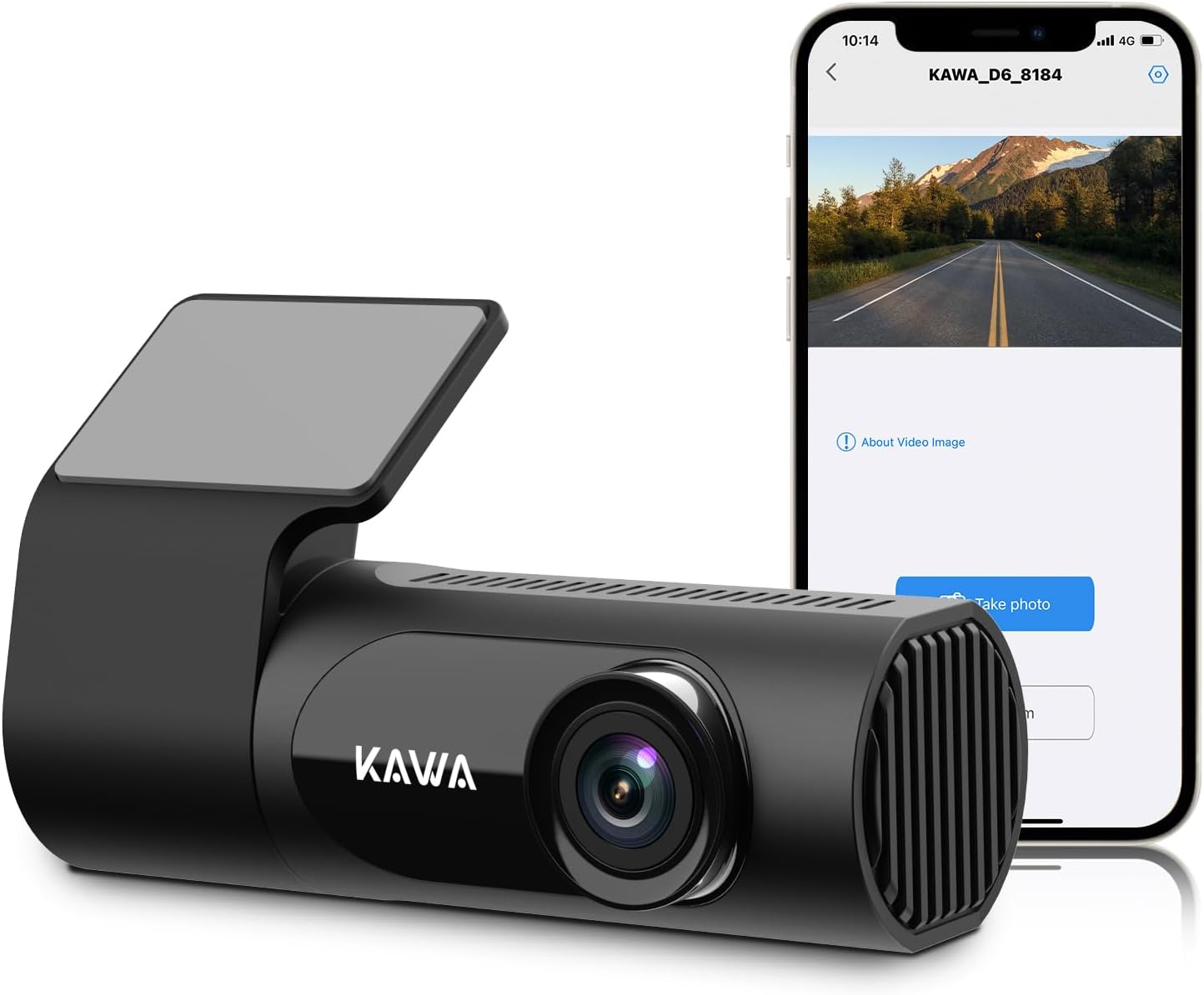 KAWA 2K WiFi Dash Cam: Voice Control, Night Vision