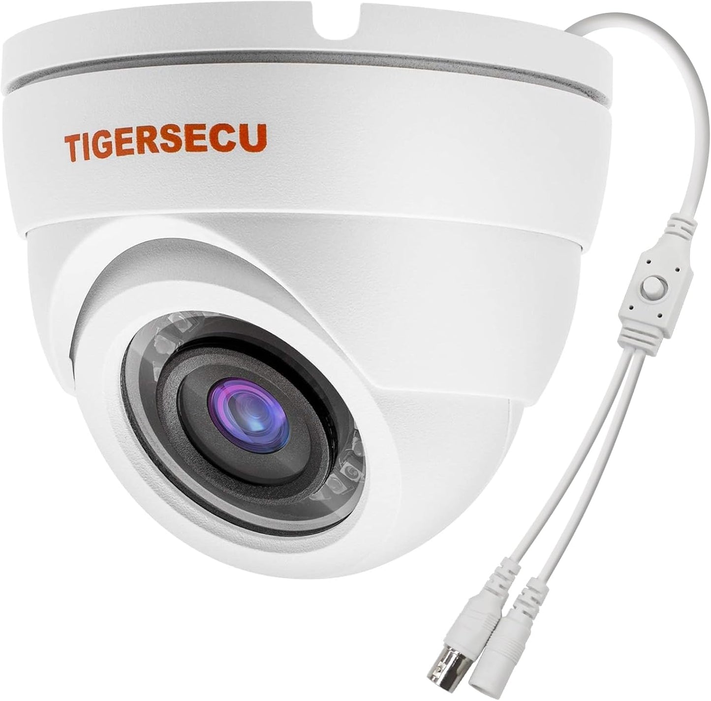 TIGERSECU 1080P Wide Angle Dome Security Camera for DVR Use