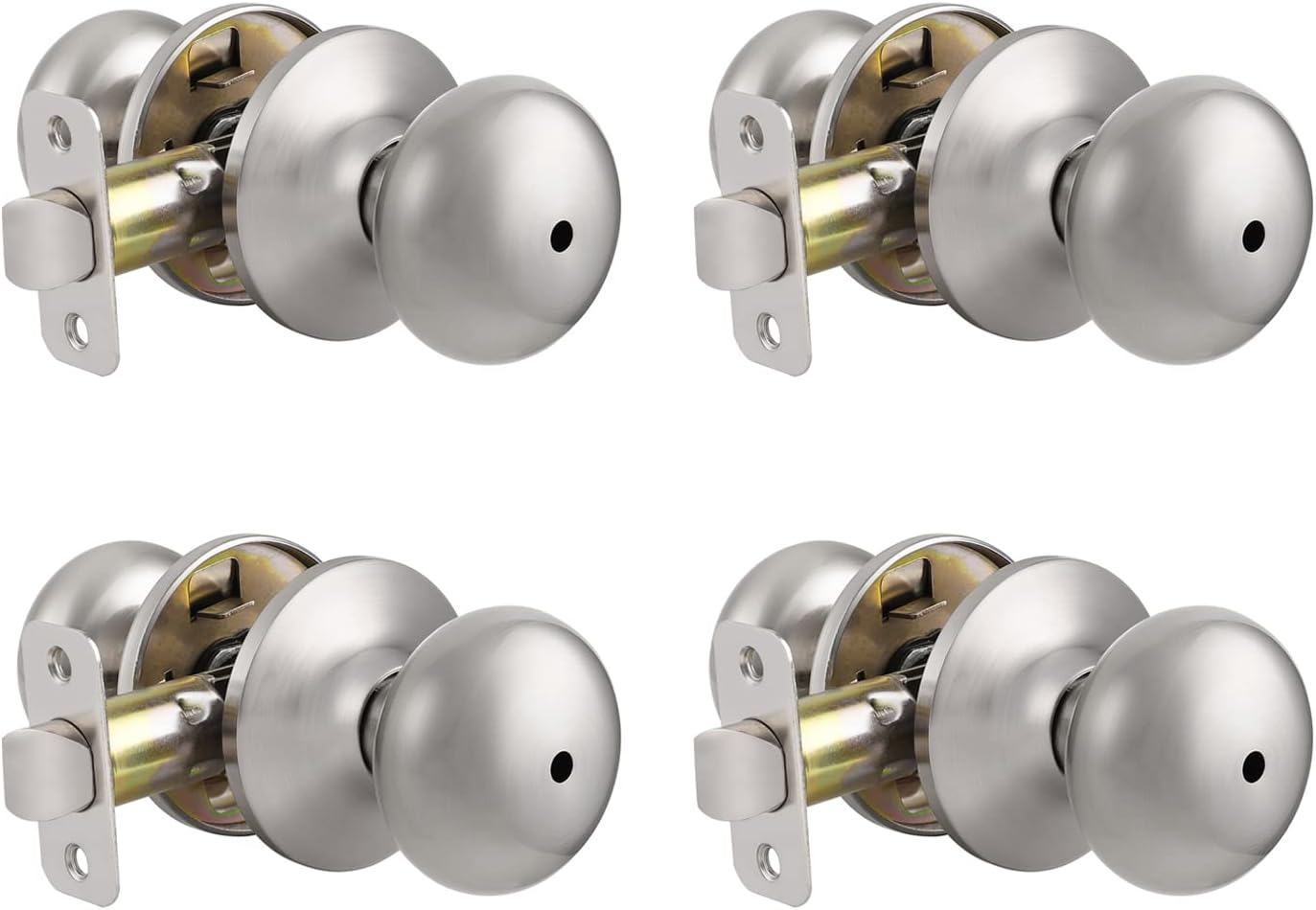 Probrico Privacy Door Knobs with Lock for Bedroom and Bathroom