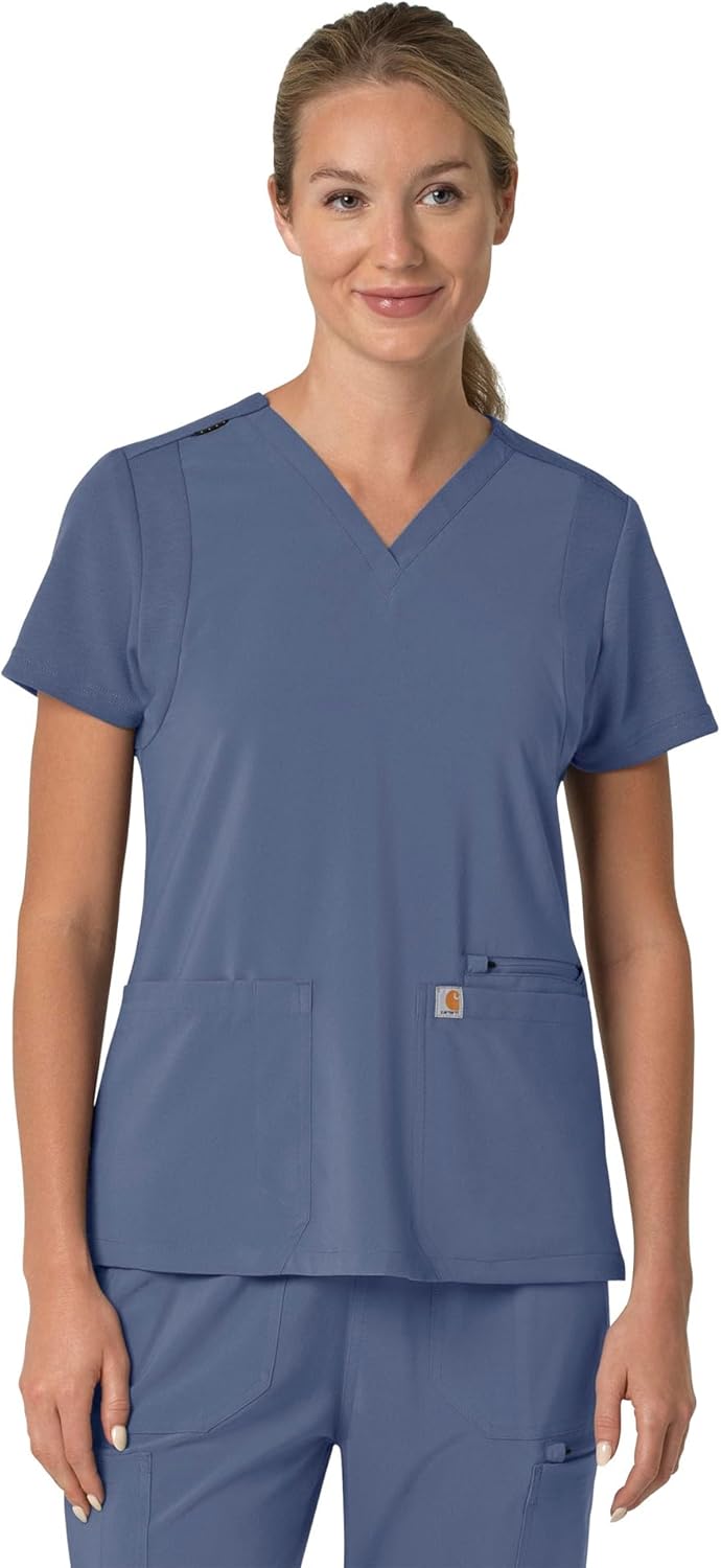 Carhartt Scrubs Women's Force Cross-Flex Modern Fit Top Review