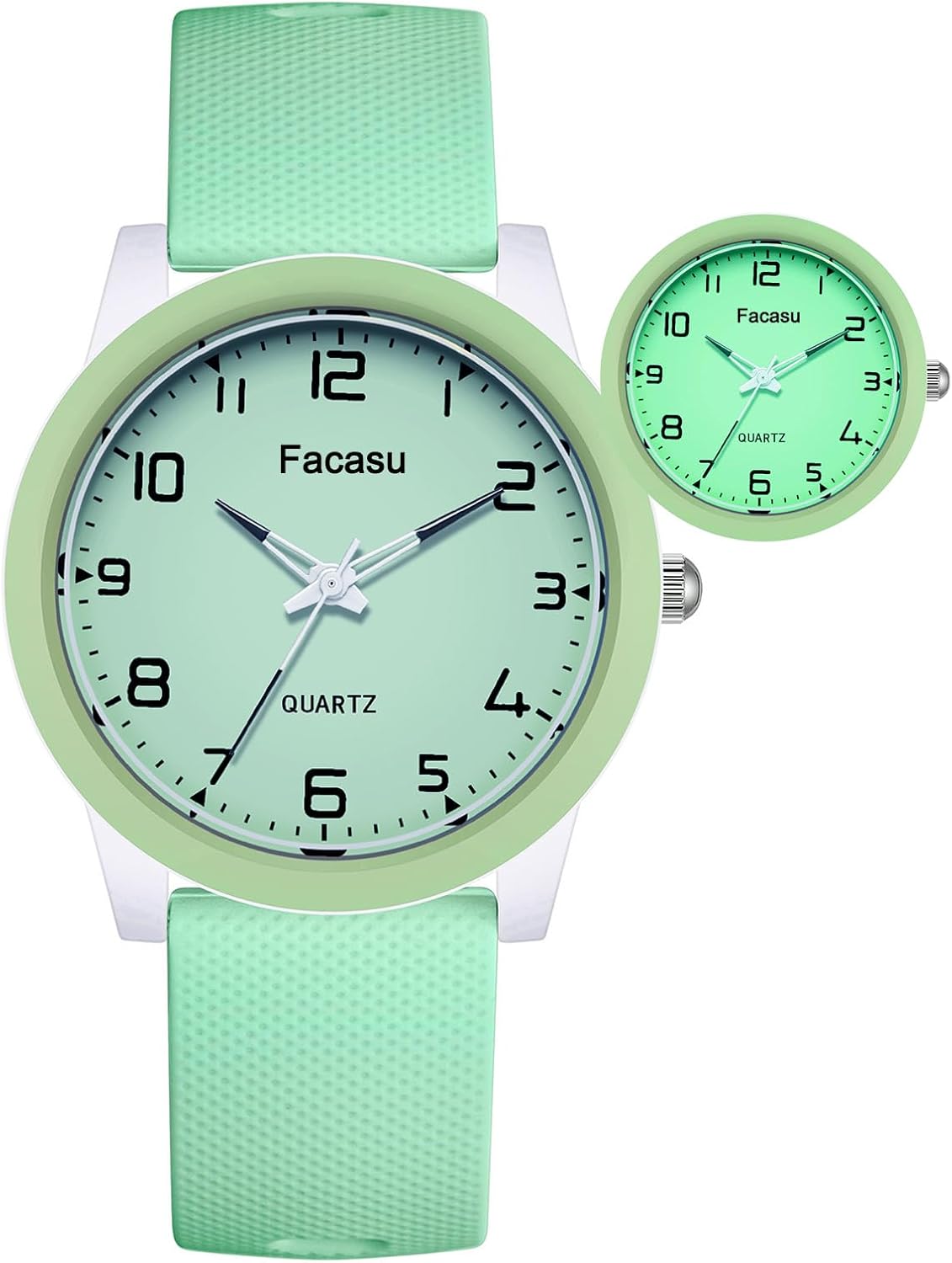 Waterproof Kids Analog Watch - Easy Read, Luminous Dial, Soft Strap