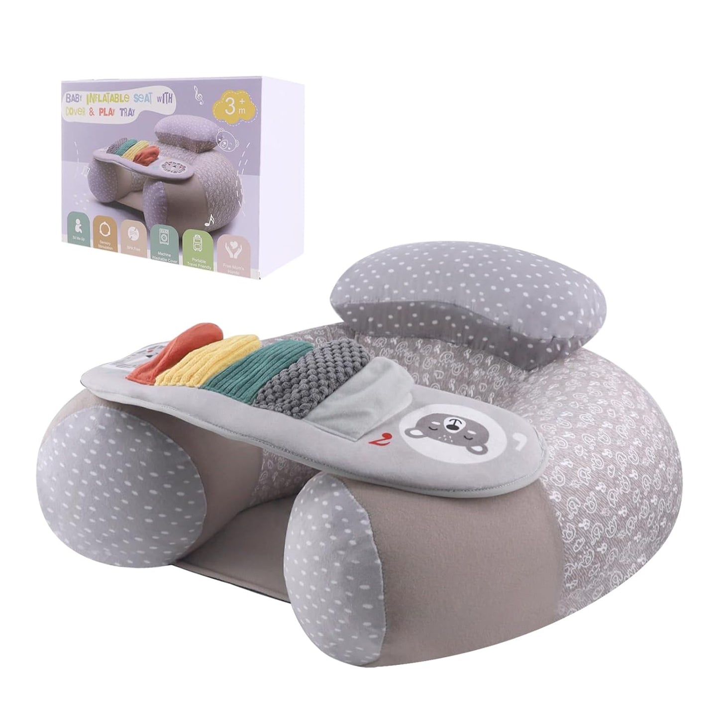 Portable Baby Floor Seat with Activity Tray - Blublu Park