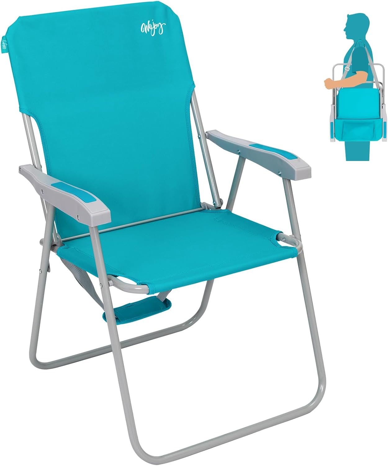 WEJOY Folding Beach Chair for Adults - Lightweight & Portable