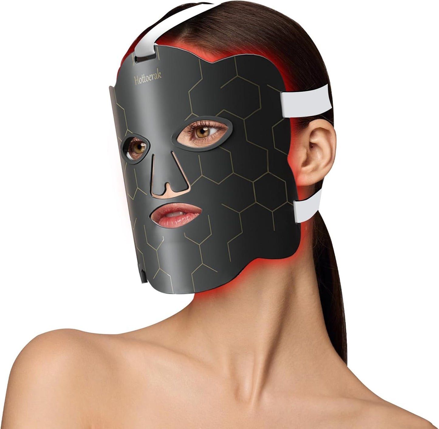Portable Face Red Light Therapy Mask for Home Use and Care