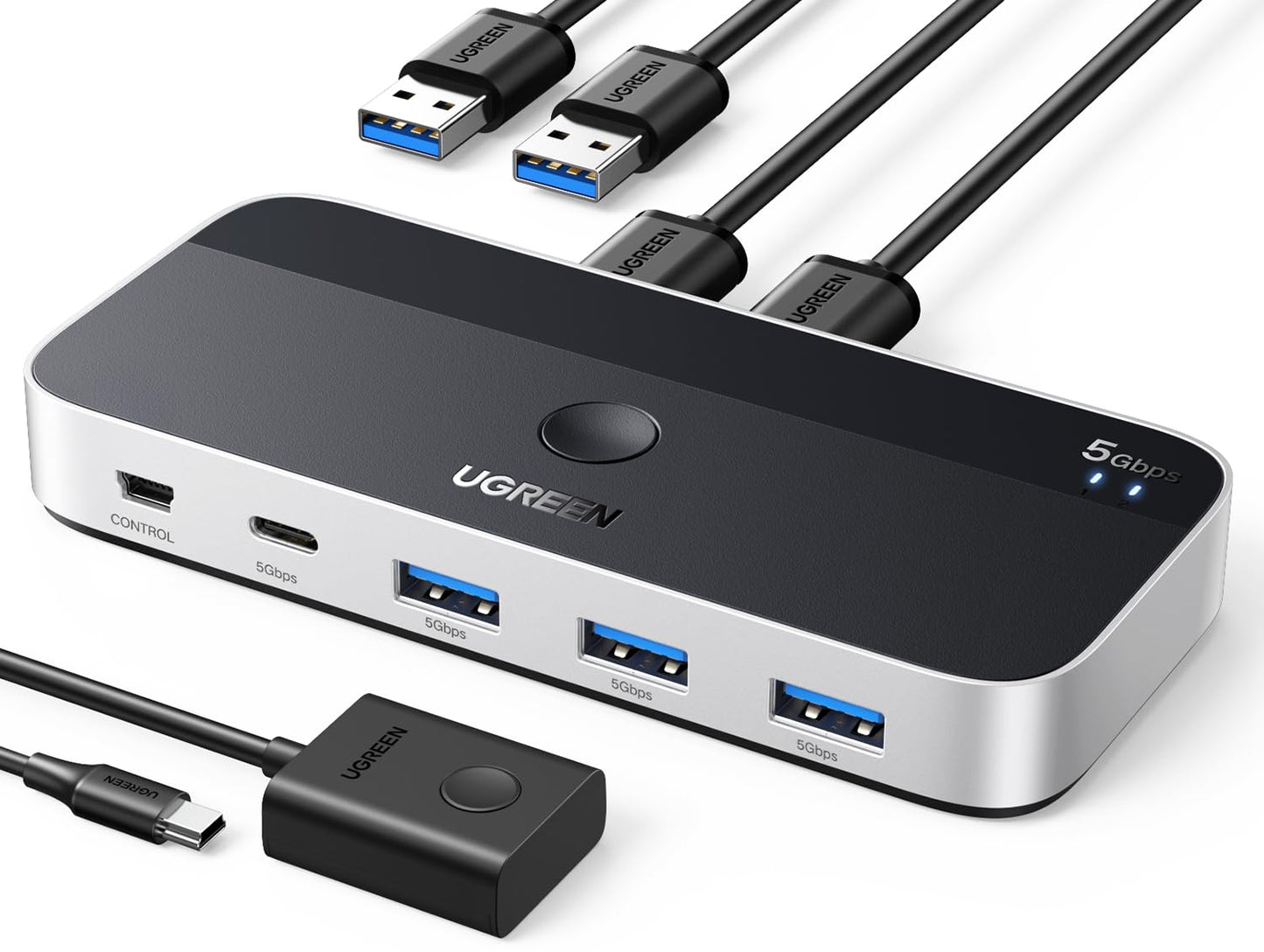 UGREEN USB 3.0 Switch for 2 Computers Sharing Devices Effortlessly