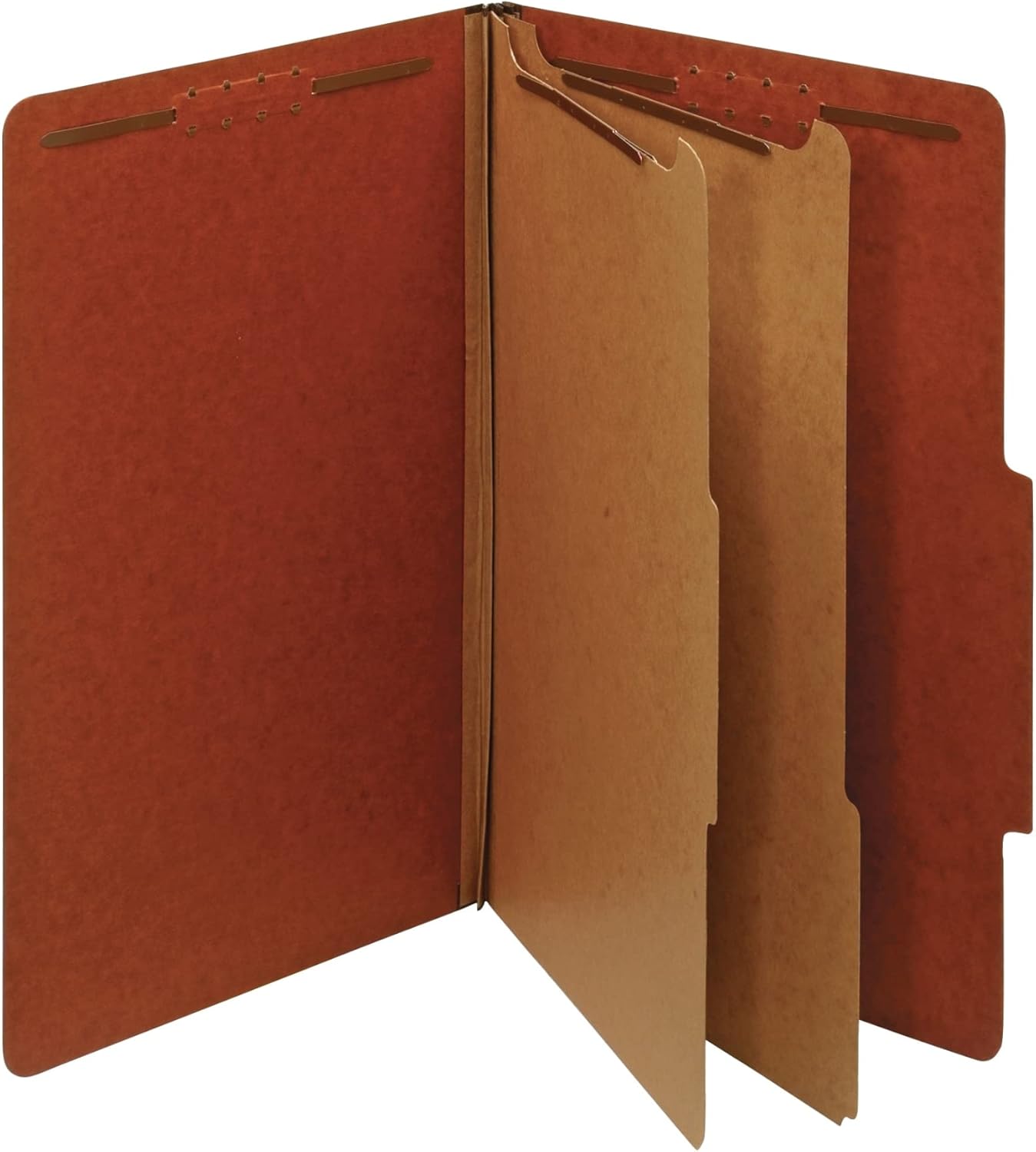 Office Depot Red Classification Folders, Legal Size, Eco-Friendly, Pack of 5