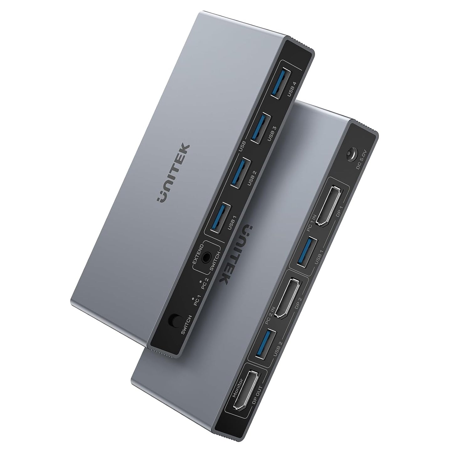 Unitek DP KVM Switch for 2 Computers and 1 Monitor