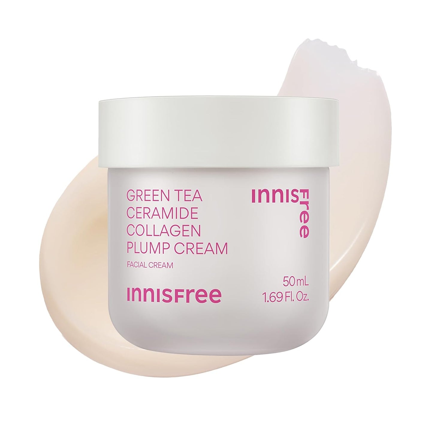 innisfree Green Tea Ceramide Collagen Plump Cream for Youthful Skin