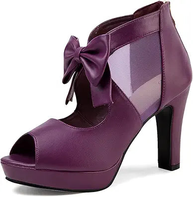 GATUXUS Open Toe Women Platform High Heel Shoes for Events