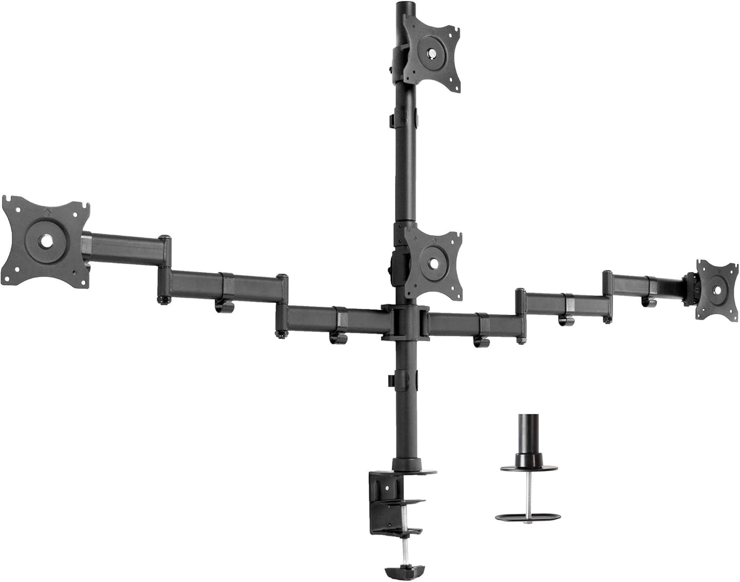 VIVO Quad Monitor Adjustable Mount for 4 LCD Screens Up to 24 in