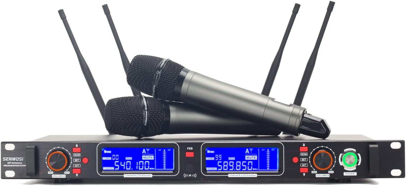 Profession Wireless Microphone System for Stage and Studio