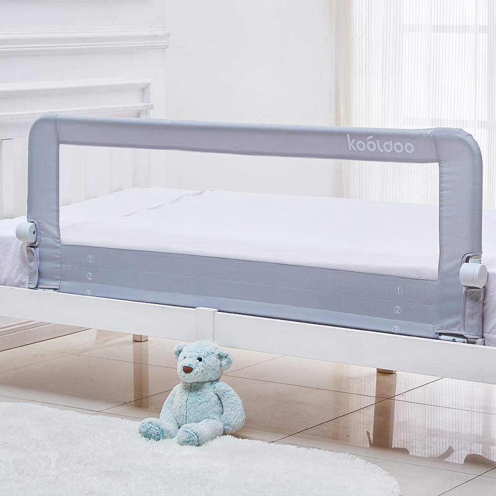 Toddler Bed Rails 59 Inch Extra Long Guardrail for Safety