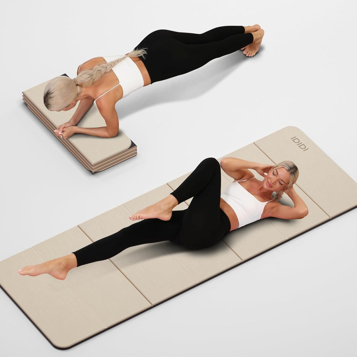 Foldable Yoga Mat Extra Thick Eco-Friendly Non-Slip Design