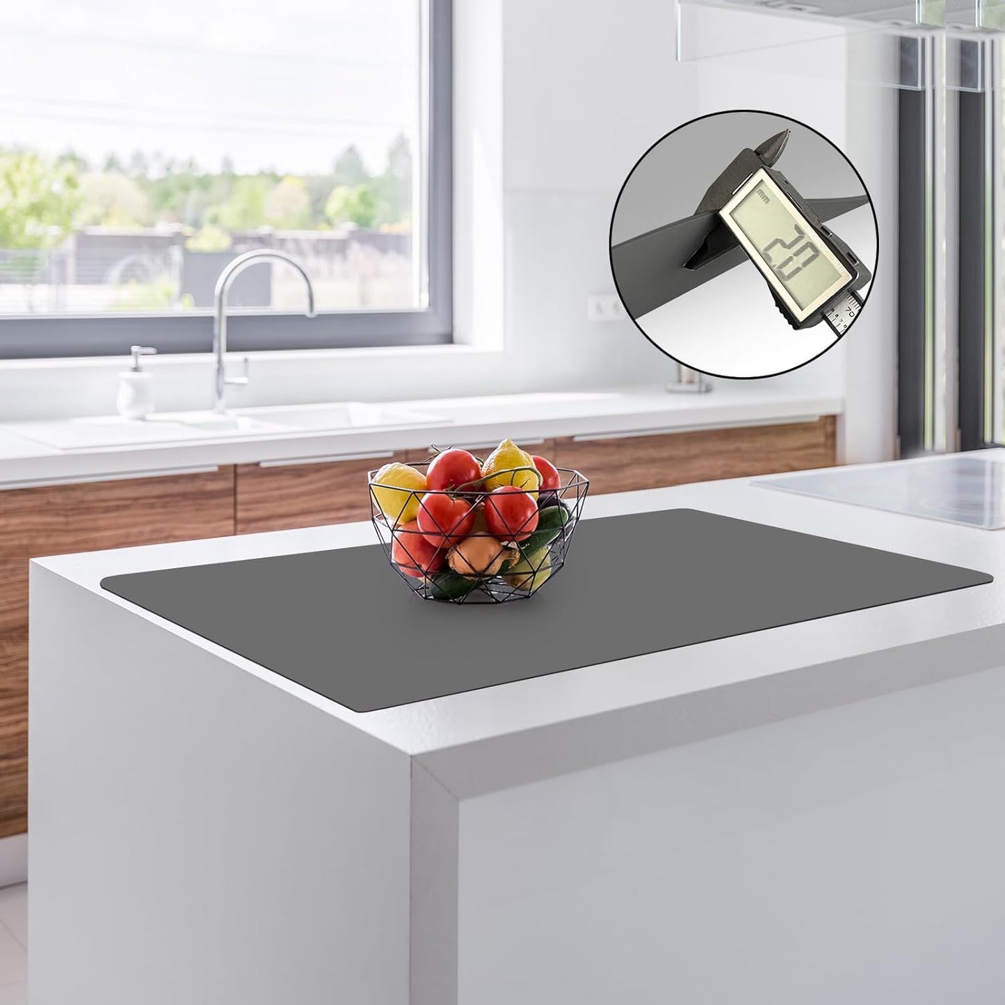 2MM Thick Silicone Countertop Mat for Kitchen Protection