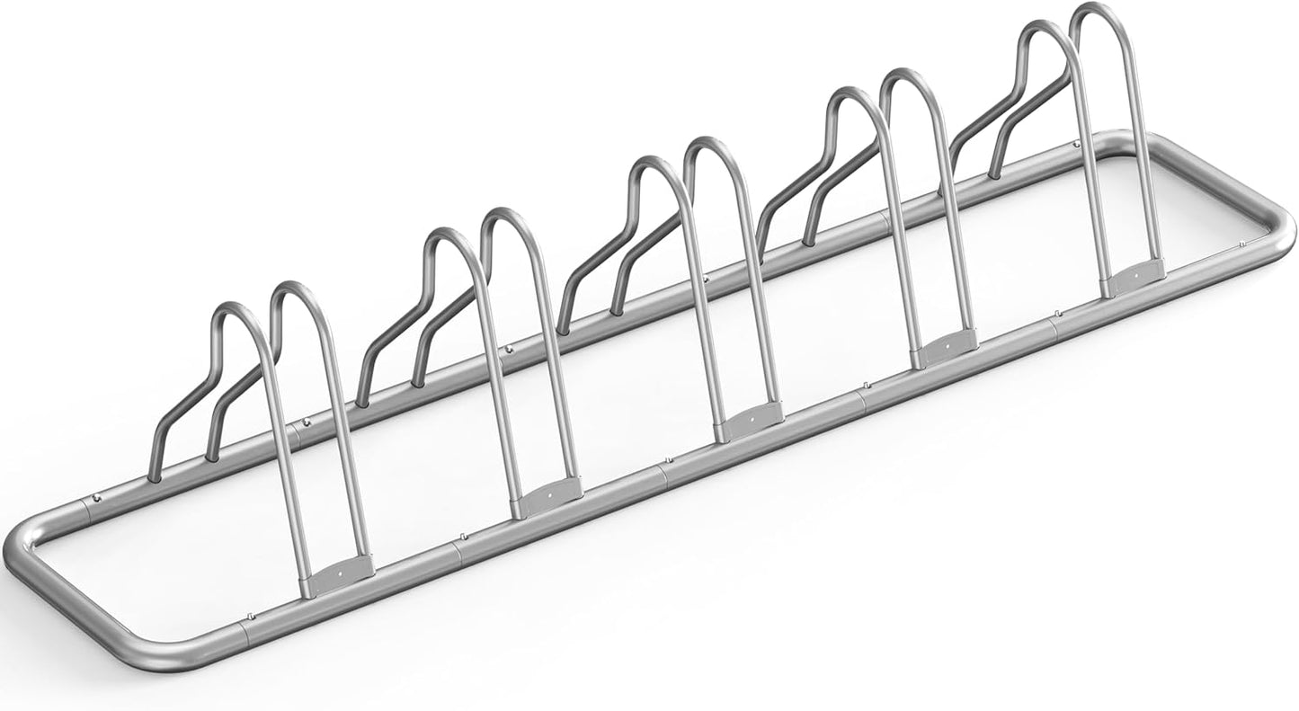 5 Bike Bicycle Floor Parking Adjustable Storage Stand for Easy Use