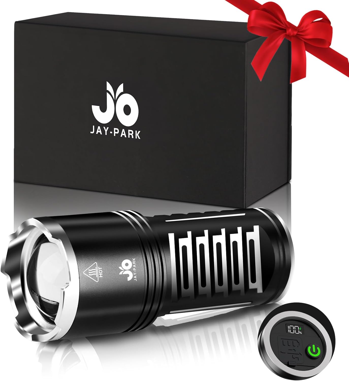 JAY-PARK LED Flashlights High Lumens Rechargeable 10000 Lumen