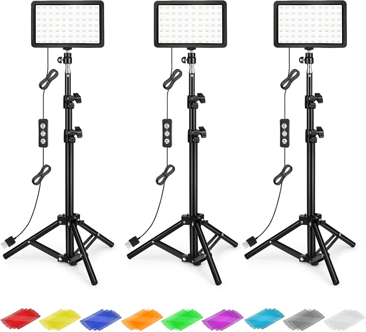 Photography Lighting Kit Dimmable 5600K for Video Shooting