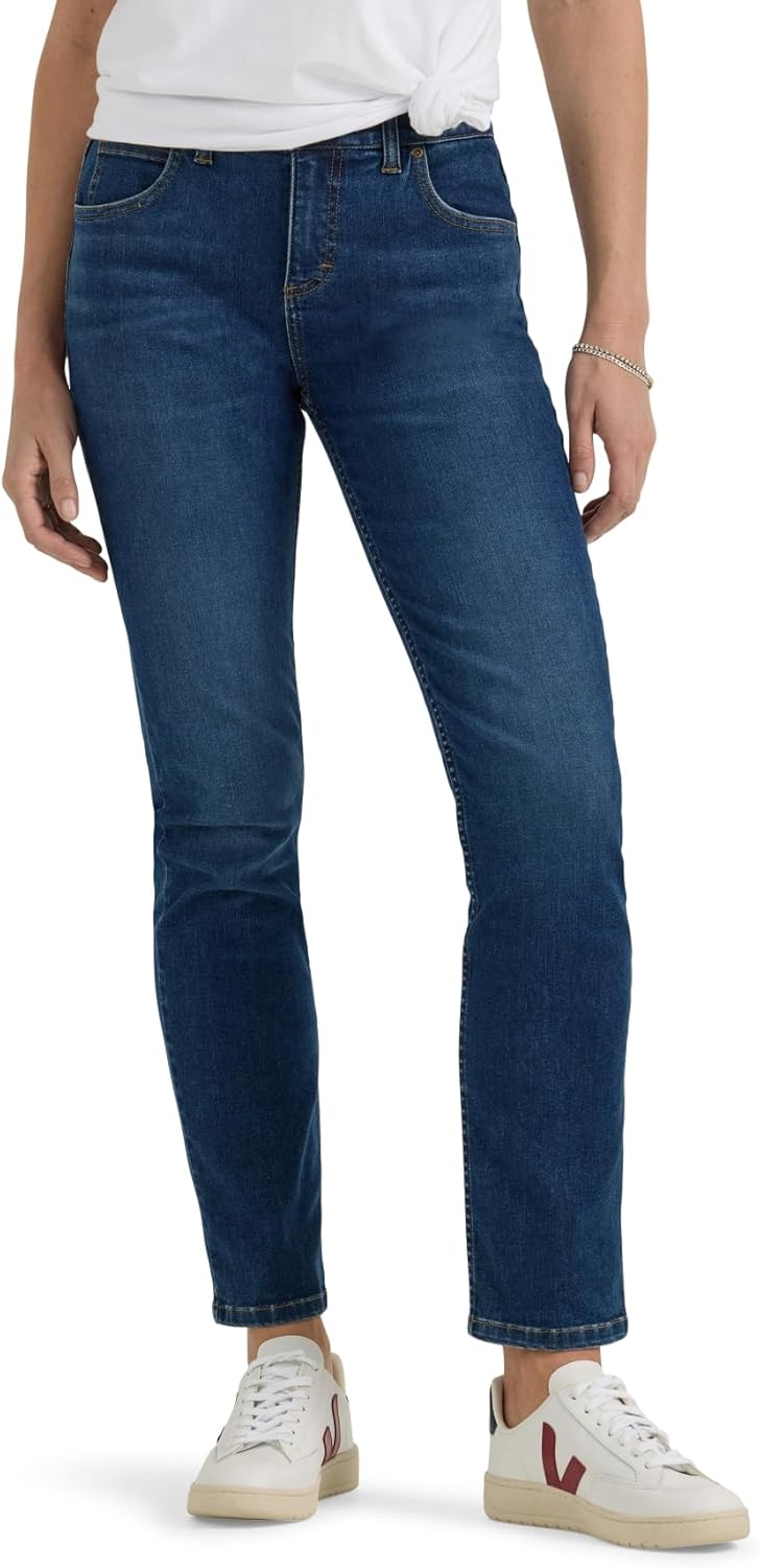Lee Women's Ultra Lux Comfort Flex Motion Slim Straight Jean