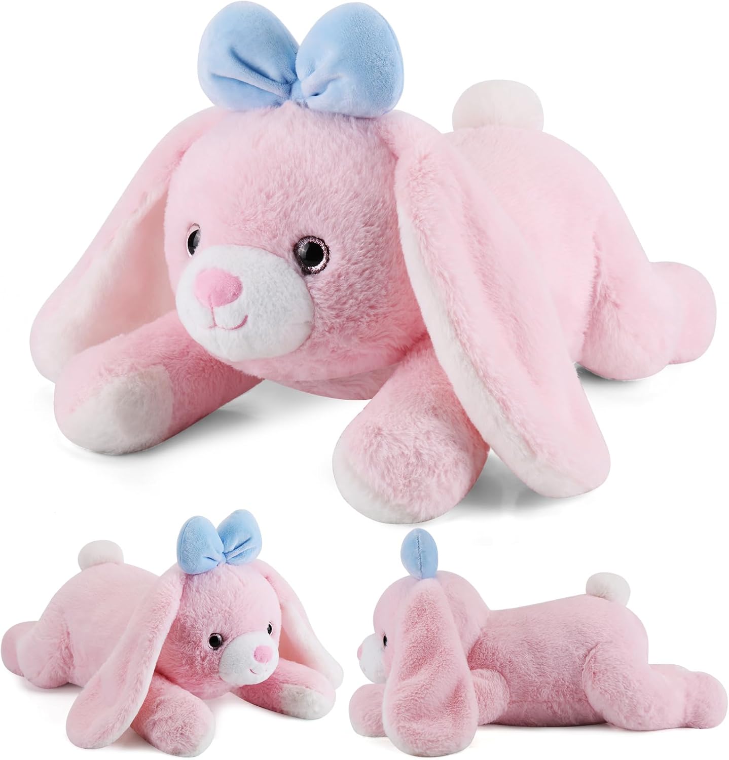 Bunny Weighted Stuffed Animals - 28 Inch Plush Rabbit Cuddle