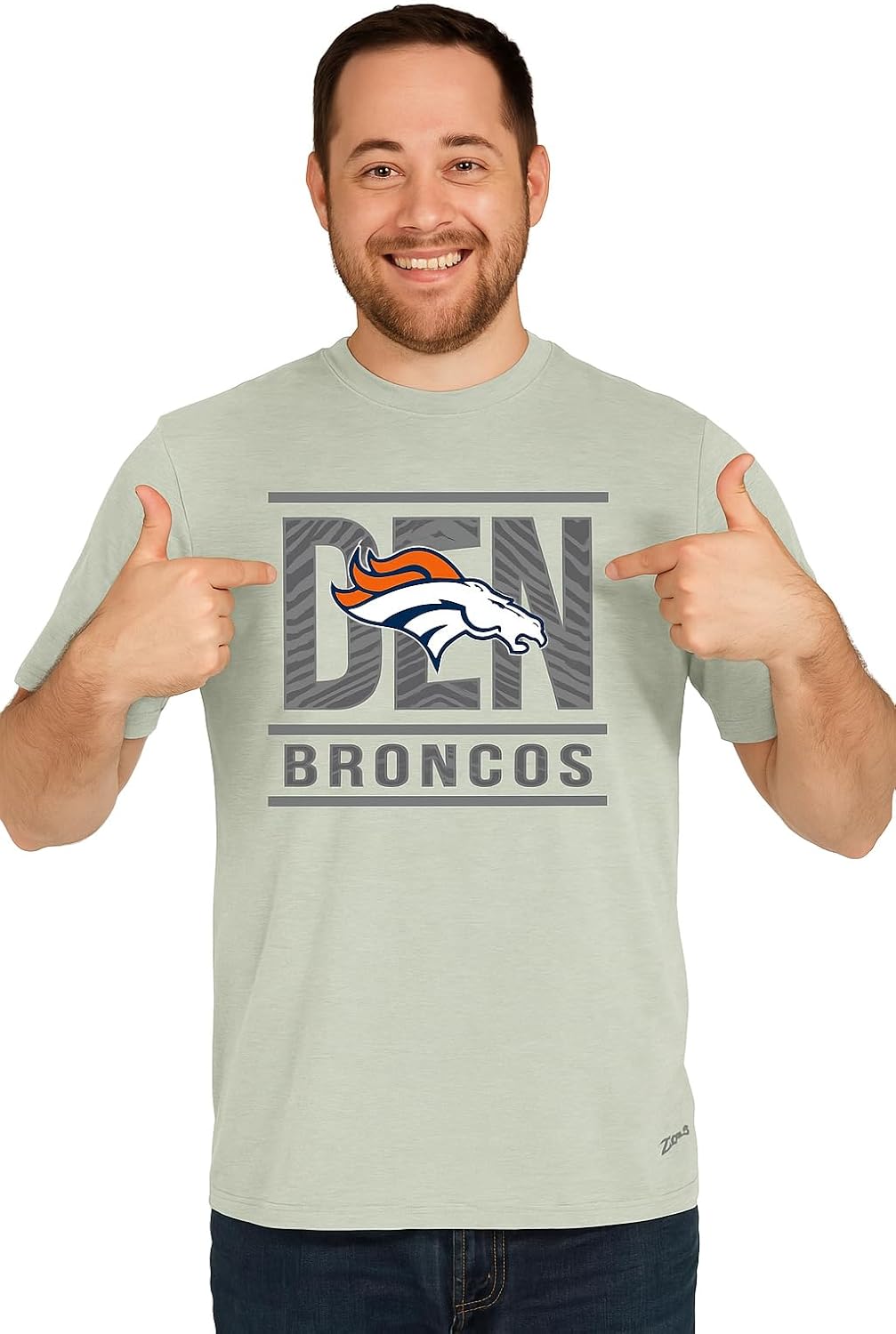 Zubaz NFL Men's Short Sleeve Team Graphic T-Shirt for Fans