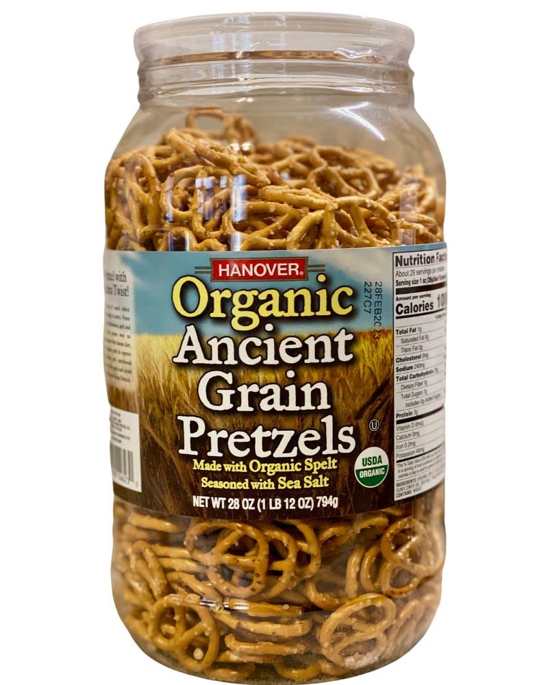 Organic Spelt Sea Salt Pretzels - Low Fat & Trans Fat Free!