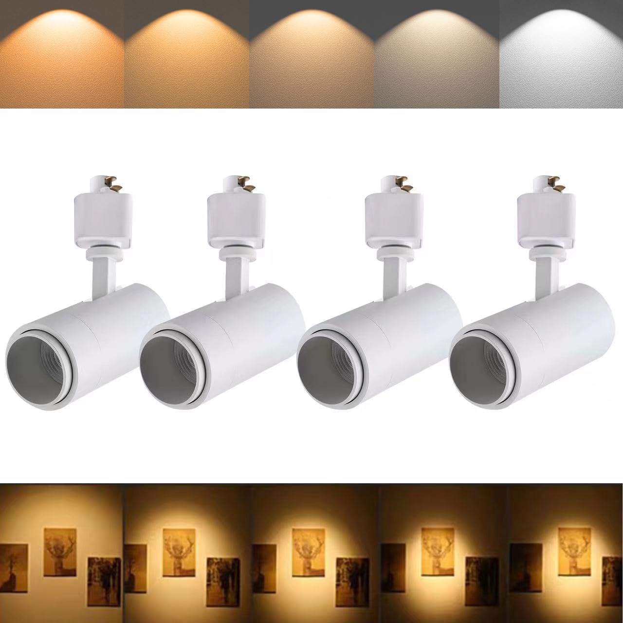 5CCT LED Track Lighting Heads 12W Dimmable for Art Lighting