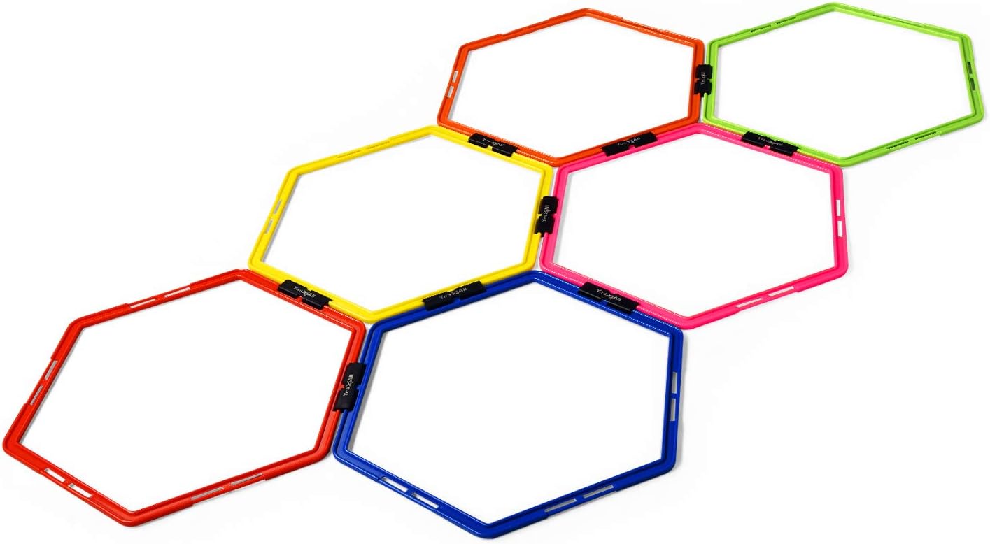 Yes4All Hex Agility Rings for Speed Training and Footwork