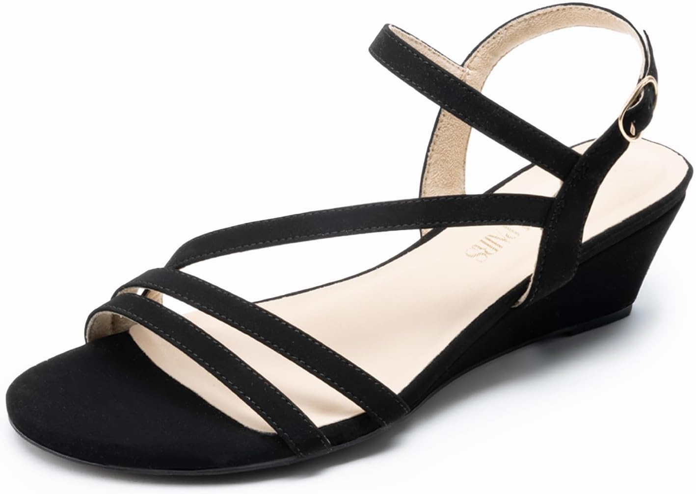 DREAM PAIRS Strappy Wrapped Wedge Sandals for Summer Events