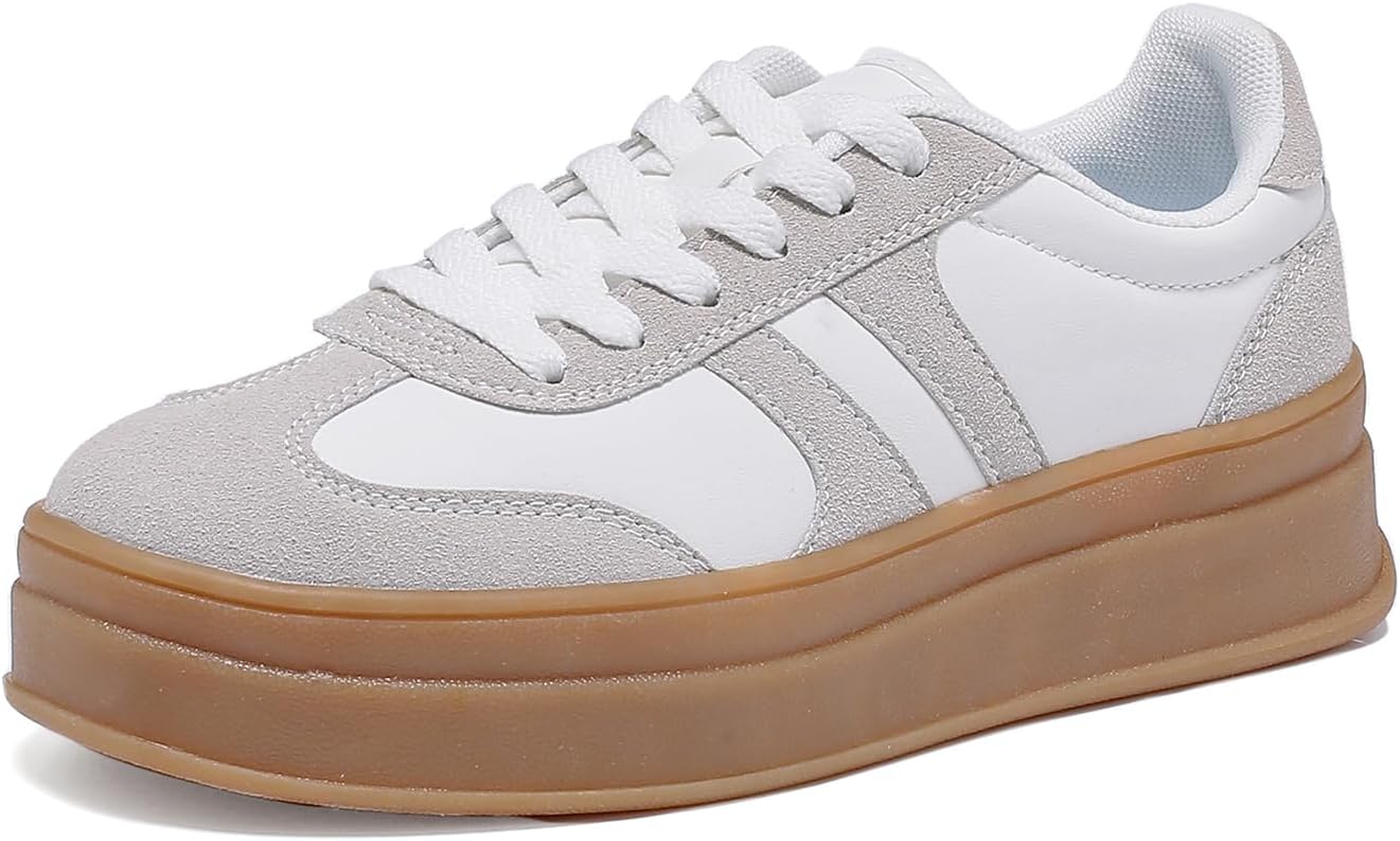 Women's Gum Sole Fashion Sneakers for Comfort and Style
