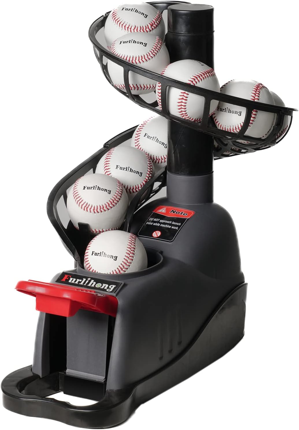 Furlihong 898BH Baseball Soft Toss Machine for All Skill Levels