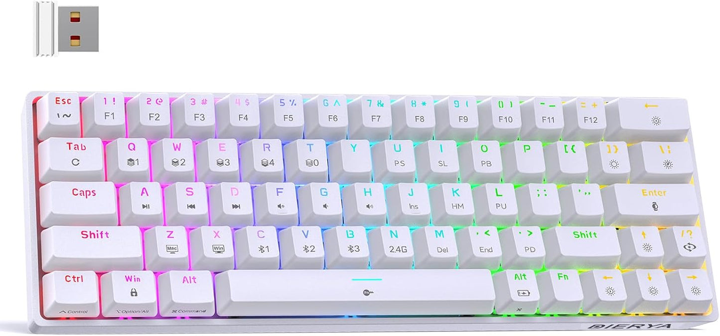 DIERYA DK63 Wireless Mechanical Gaming Keyboard with RGB Backlight