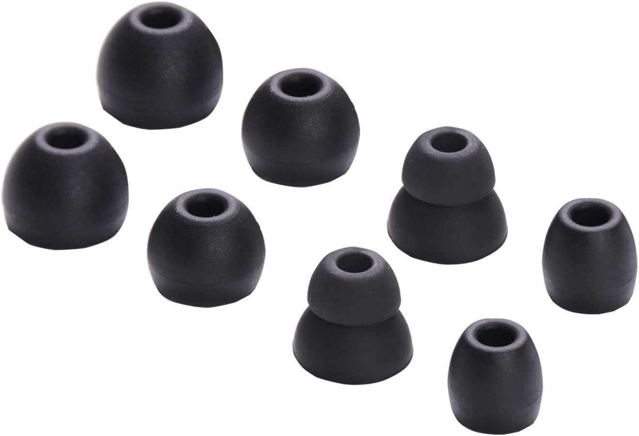 4 Pairs Black Silicone Eartips for Powerbeats Pro
