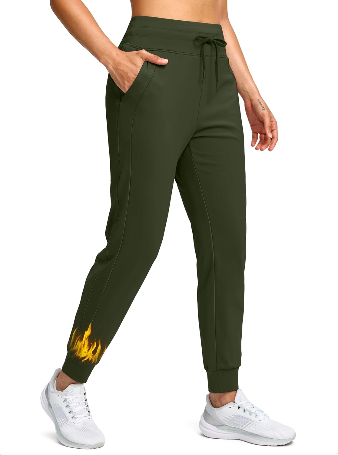 Soothfeel Women's Fleece Lined Joggers for Winter Warmth
