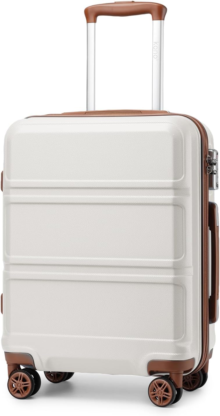 Kono 20 Inch Carry On Luggage with Spinner Wheels and TSA Lock