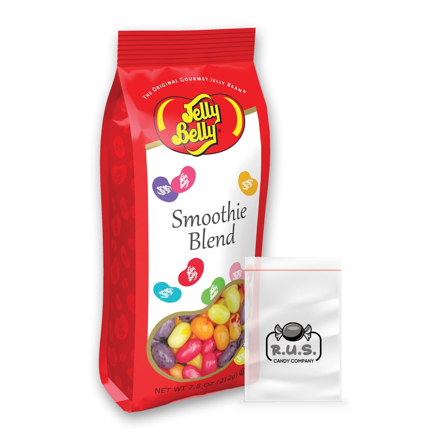 Jelly Belly Smoothie Blend Mix - 7.5 oz Gift Bag + Travel Pocket Bag