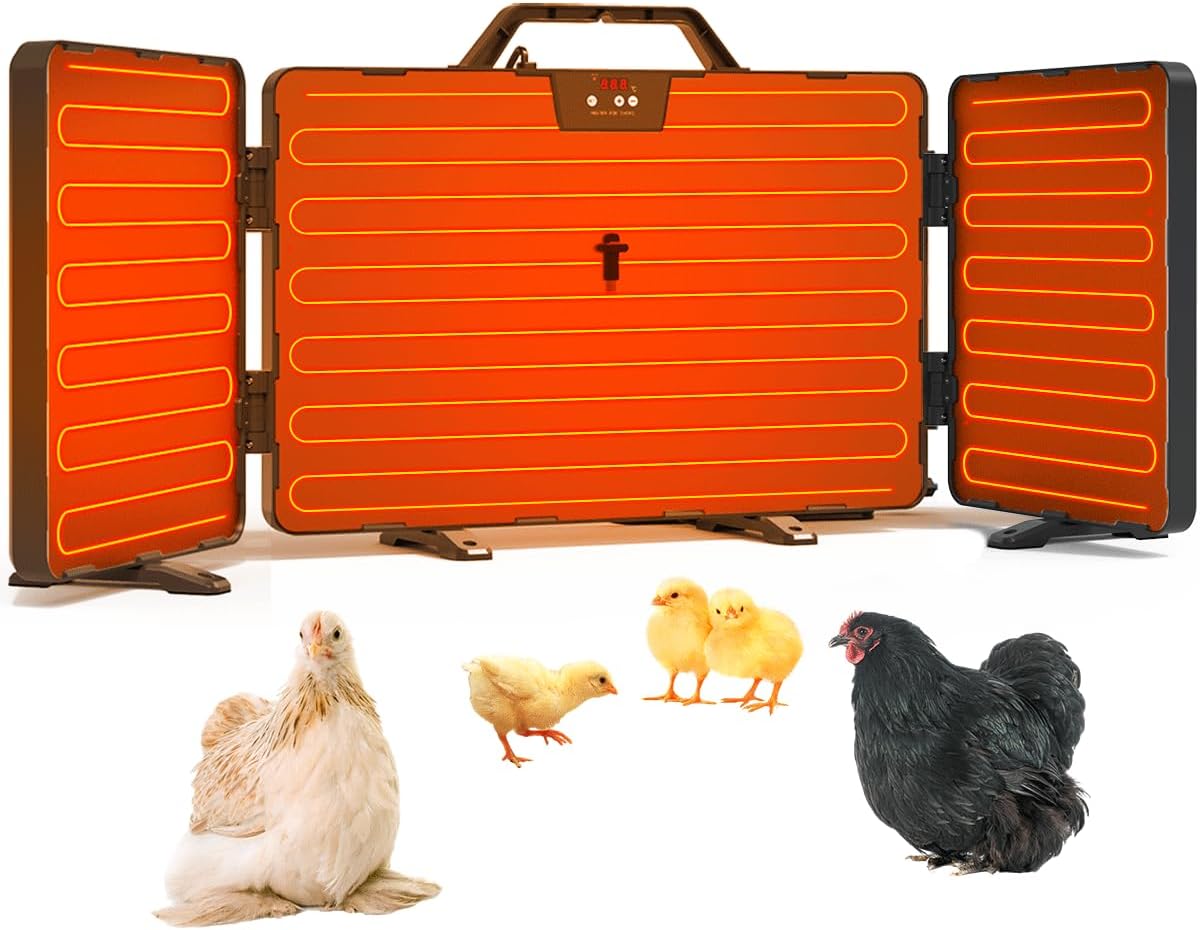 3-in-1 Foldable 260W Chicken Heater - Cozy Warmth!