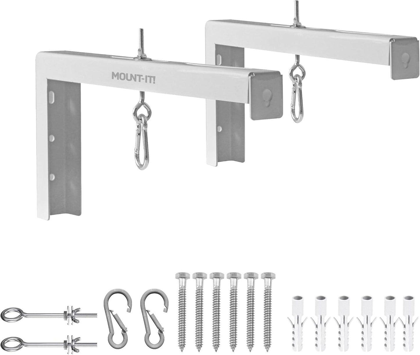 Strong L-Brackets for Projector Screens - 66 lb Capacity