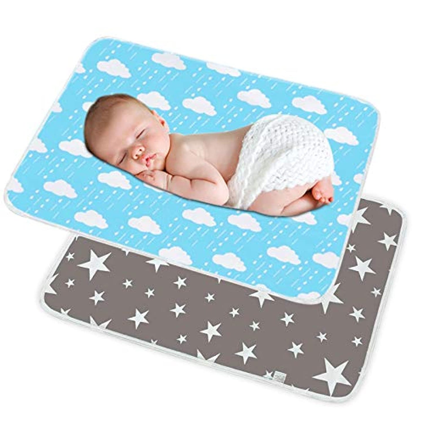 Premium Waterproof Baby Changing Pad for Home & Travel - Leak Proof 19.6X27.5 in