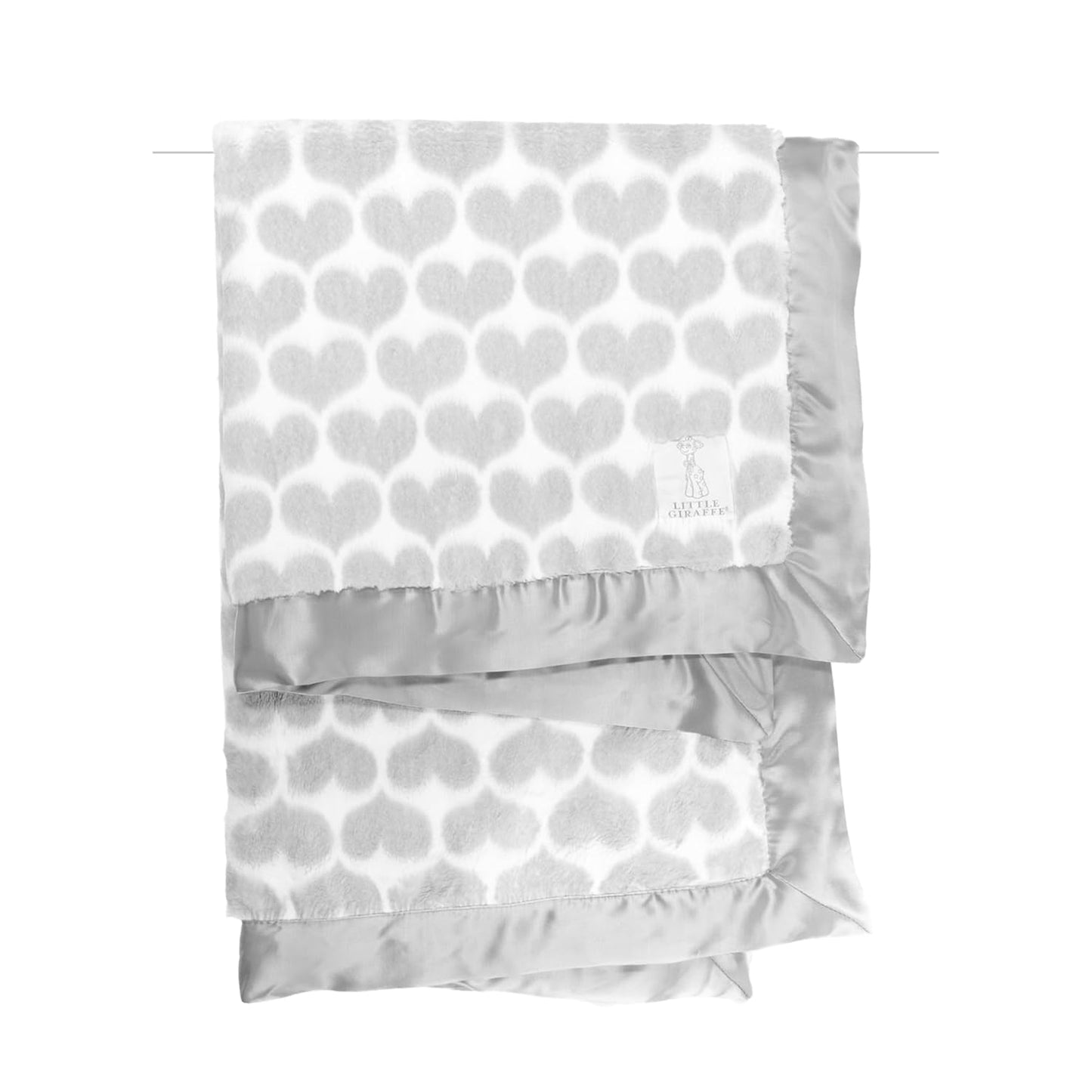 Little Giraffe Luxe Soft Baby Blanket with Satin Trim 29x35