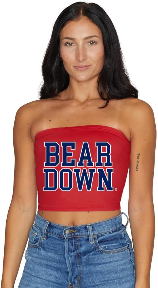 Lojobands Women's Tailgate Outfit Tube Top for Game Day Fun