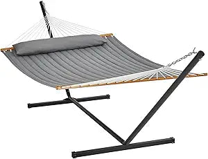 VEVOR Two Person Hammock with Stand for Outdoor Relaxation