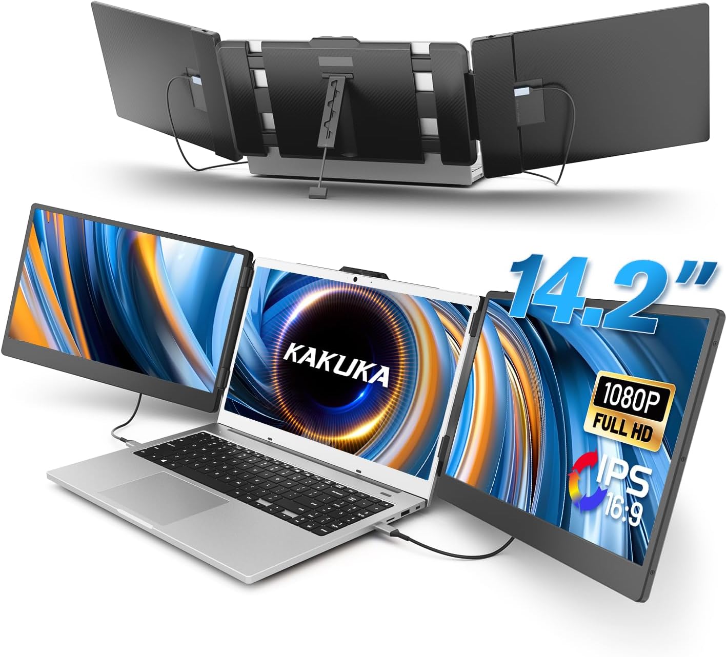 Enhance Laptop Display with FHD Portable Monitor